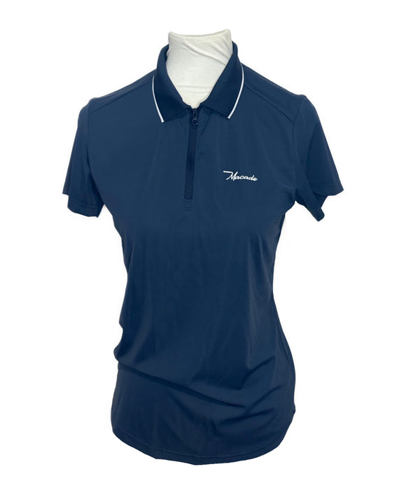 Macade Golf Navy Polo w/ White Trim Size S MSP$85