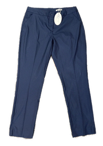New Greg Norman Women's Navy Print Ankle Golf Pants Size 10 MSP$89