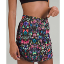 Lululemon Hotty Hot High Rise Skirt Floral Botanical Print Skort Size 6-2
