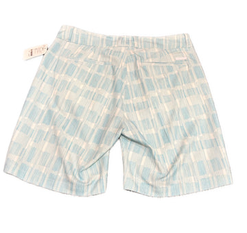New Adidas White & Turquoise Printed Shorts Size 6 MSP$70 - 0