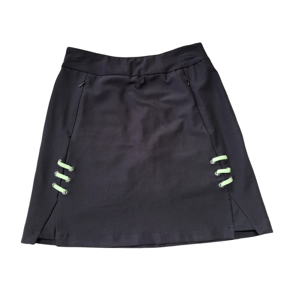Tail Black Skort w/ Pale Green Lacing Accent Size 4
