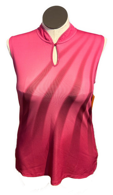 Under Armour Magenta Sleeveless Mock Top Size L