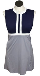 Kinona Navy, White & Gray Colorblock Dress MSP$159-1