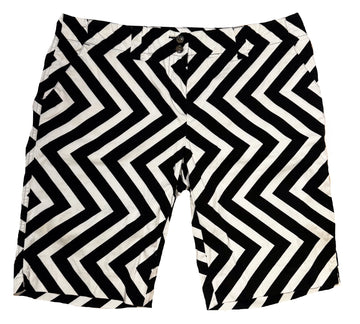 Loudmouth Black & White Zig Zag Short Size 14 MSP$95