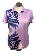 Lopez Women's Purple & Navy Short Sleeve Golf Top Size XL-1