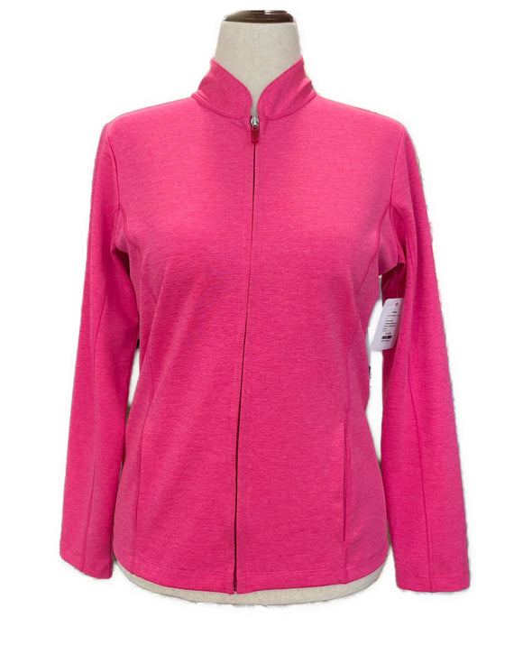EP Pro Pink Heathered Women's Full-zip Golf Jacket Size M