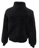 Zyia Active Black Teddy Sherpa Fleece Jacket Size M MSP$90-3