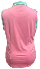 Sport Haley Pink, Green & Mint Sleeveless Polo w/ Logo Size XL-2
