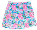 Lulu B Women's Teal & Coral Floral Print Golf Skort Size S-1