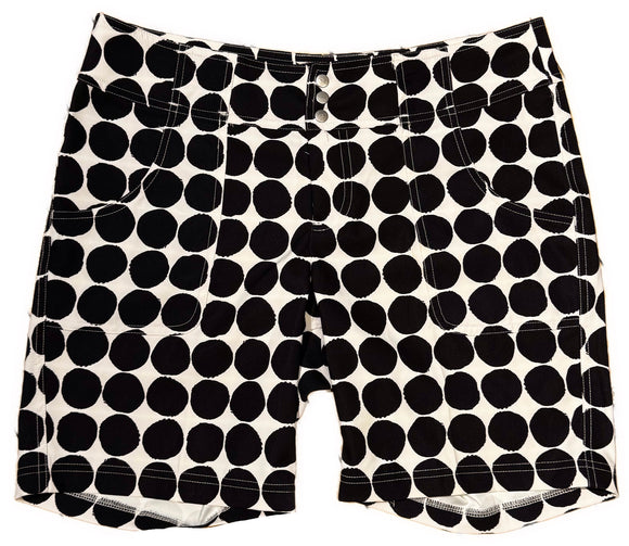 Jofit Women's Black & White Polka Dot Golf Shorts Size 4