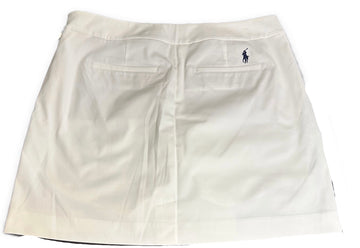 Polo Golf Ralph Lauren Women's White Golf Skort w/Navy & Green Accents Size 10 - 0