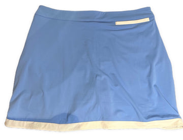 New Peter Millar Light Blue Golf Skort w/White Piping Size L MSP$99 - 0