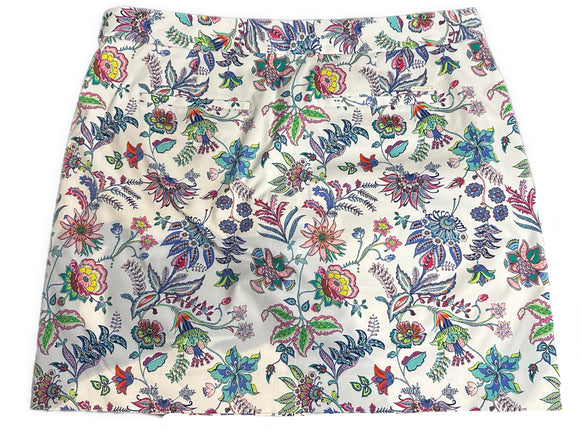 Polo Golf Ralph Lauren Women's White Floral Print Golf Skort Size 10