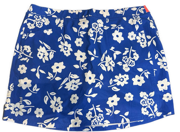 RLX Women's Blue & White Floral Golf Skort Size L MSP$138