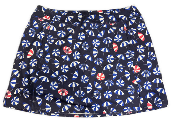 RLX Women's Navy Umbrella Print Golf Skort Size L MSP$138