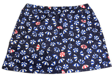 RLX Women's Navy Umbrella Print Golf Skort Size L MSP$138 - 0