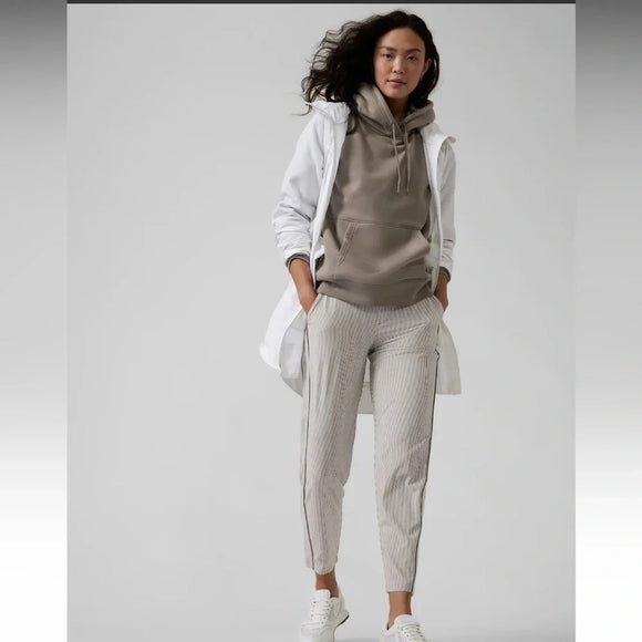 New Athleta Women's Brooklyn Textured Ankle Pant Size 10 MSP$89