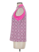 Tail Activewear Pink Mosaic Geo Print Sleeveless Golf Top Size M MSP$92-3