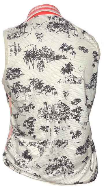 Lucky in Love Women's White "Amour" Print Sleeveless Top Size M - 0