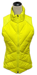 Athleta Inlet Neon Yellow Quilted Vest Size M MSP$149-3