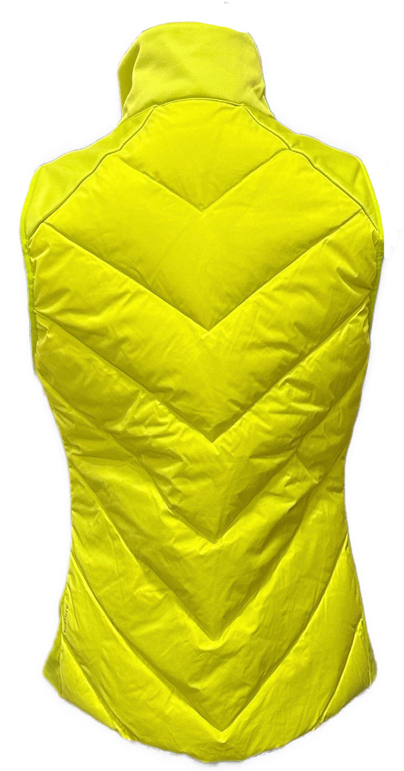 Athleta Inlet Neon Yellow Quilted Vest Size M MSP$149