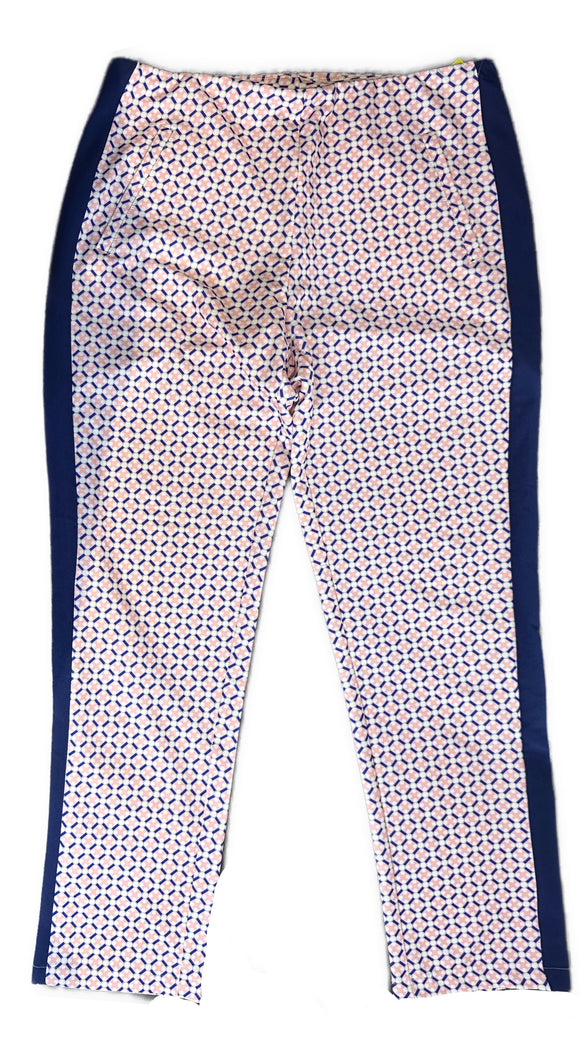 Tail Women's Pink & Blue Patterned Golf Pants Size 12