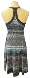 Prana Blue, Navy & Gray Tye Dye Print Tank Dress Size M-2