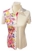 EP NY Watercolor Airbrush Floral Polo Size S-1