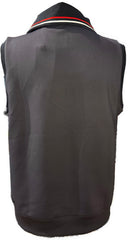 New EP NY Women's Sleeveless Convertible Collar Vest - Navy Multi Size M-2