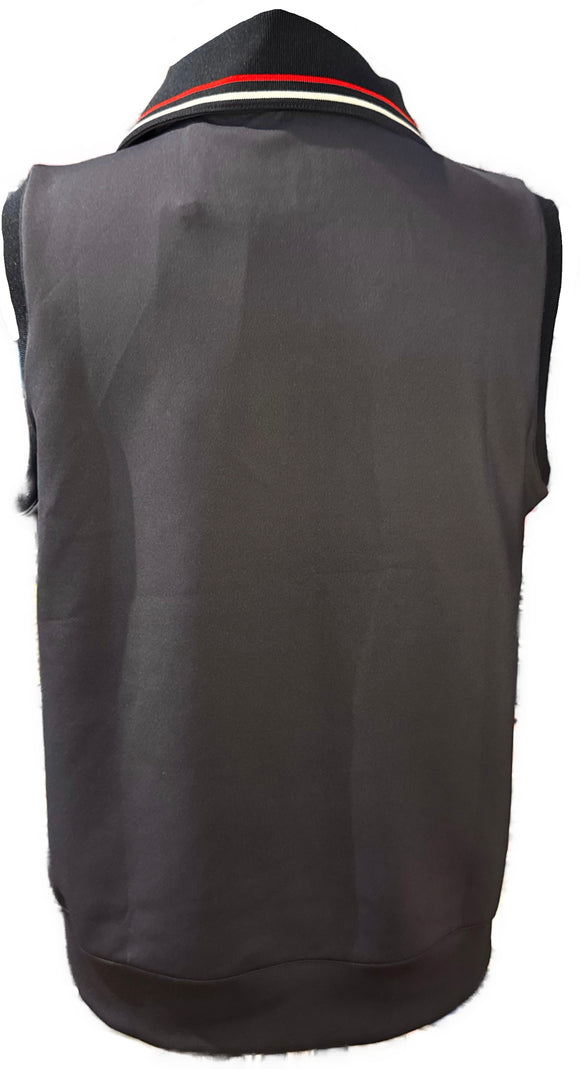 New EP NY Women's Sleeveless Convertible Collar Vest - Navy Multi Size M
