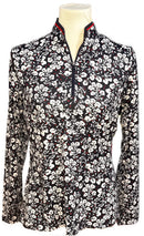 New EP NY Women's Vine Floral Print Pullover - Navy Multi Size M MSP$120-1