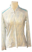New EP NY Women's Night Sky Geo Print Pullover - White Multi Size M MSP$120-1