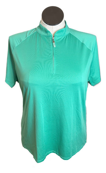 Coral Bay Golf Women's Green Short Sleeve Top Size XL