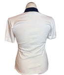 Peter Millar White Polo Sweater w/ Navy Collar Size L MSP$175-2