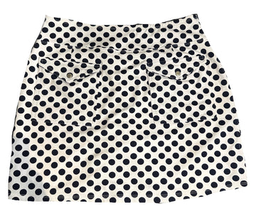 Jofit Women's White & Navy Polka Dot Golf Skort Size M - 0