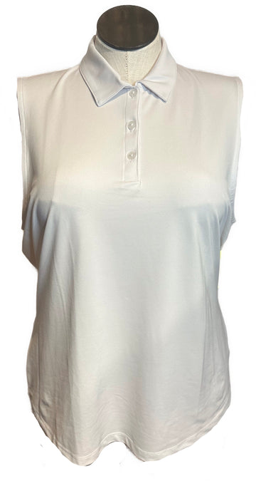Greg Norman Women's Solid Pique Sleeveless Golf Top Size XL