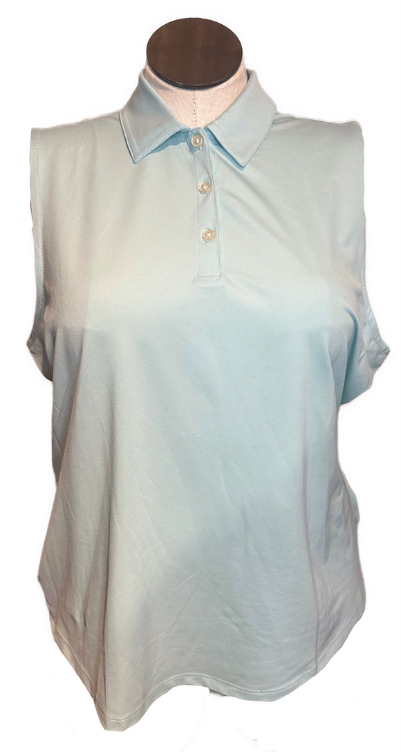 Greg Norman Women's Solid Pique Sleeveless Golf Top Size XL