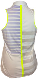 Slazenger Gray, Lavender & Neon Yellow Split Strip Sleeveless Size L-2