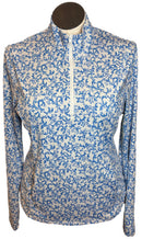 Tommy Bahama White & Light Blue Coral 1/4 Zip Pullover Size XL-1