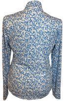 Tommy Bahama White & Light Blue Coral 1/4 Zip Pullover Size XL-2