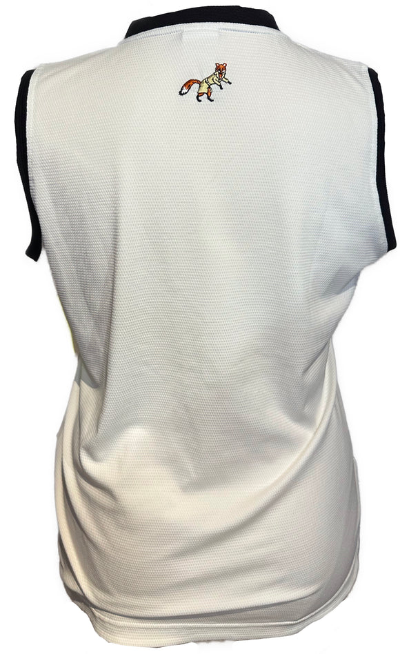 Daily Sports Textured White Polo w/ Black Trim Size XL