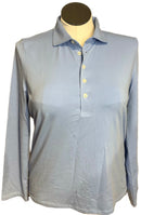 Renwick Periwinkle Long Sleeve Polo Size L-1