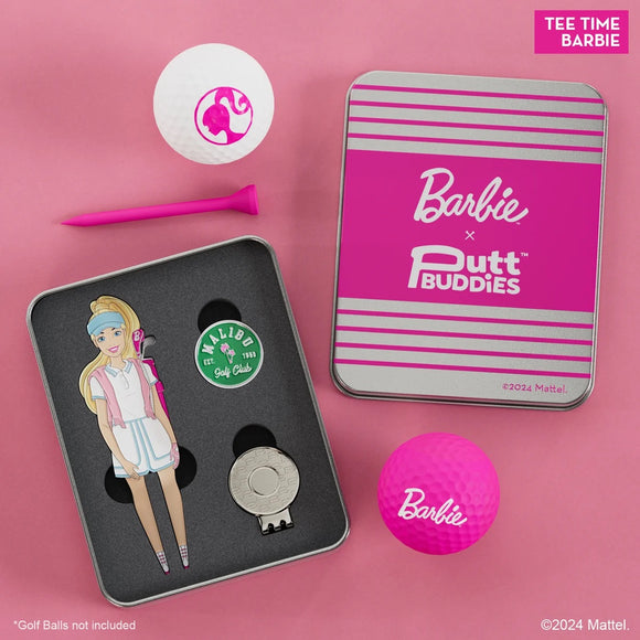 New Tee Time Barbie Divot Tool and Ball Marker Set