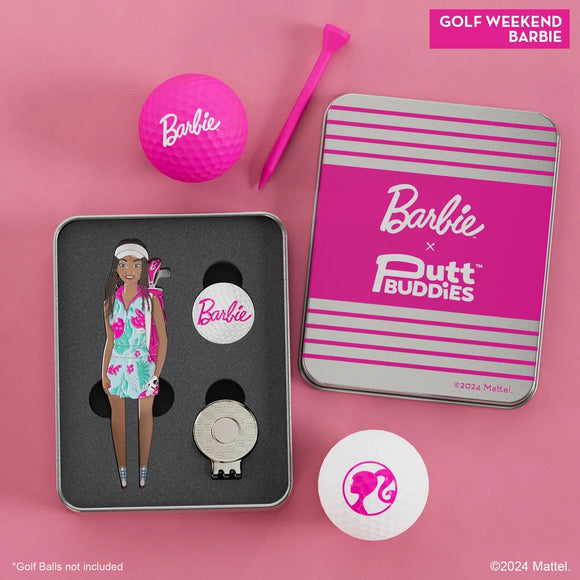 New PuttBuddies Golf Weekend Barbie Divot Tool & Ballmarker Set
