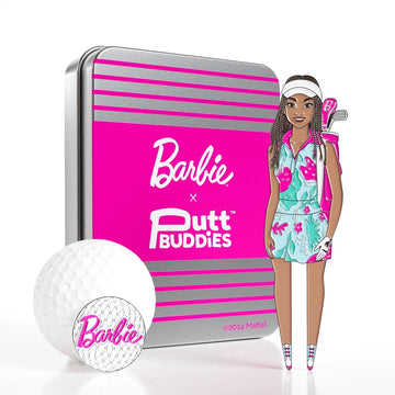 New PuttBuddies Golf Weekend Barbie Divot Tool & Ballmarker Set - 0