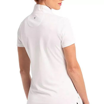 New EP NY Women's White Short Sleeve Convertible Collar Golf Polo MSP$68 - 0