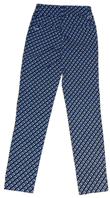 New Daily Sports Navy Geo Print Magic Pant Size 4 MSP$186 - 0
