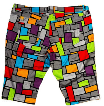 Loudmouth Colorful Block Pattern Short Size 16 - 0