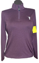 William Murray Plum Zip Pullover Size XL-1