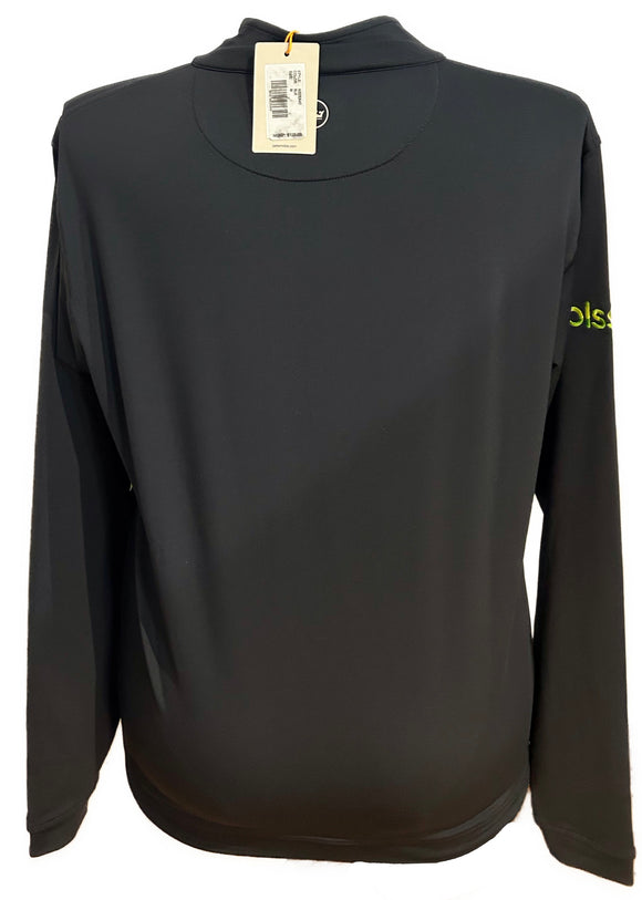 New Peter Millar Black Pullover w/ Logo Size M MSP $125